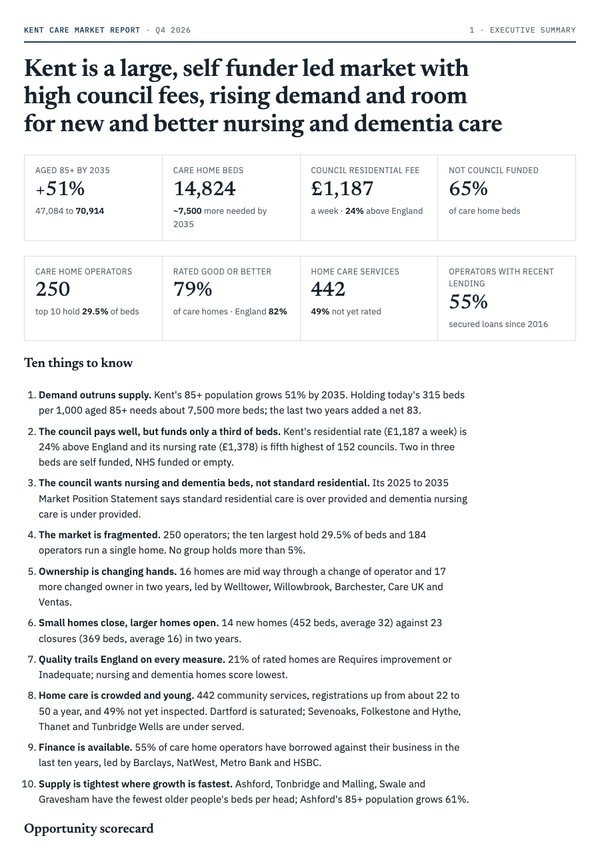 Kent report, executive summary